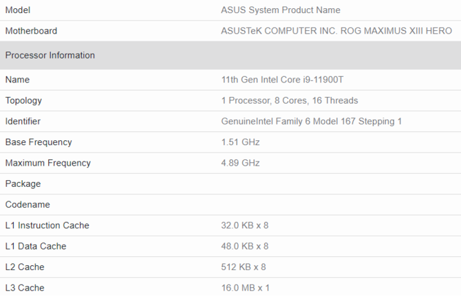 Procesory Intel Core i9-11900T i i7-11700 trafiły do bazy Geekbench. Mimo niższego TDP i tak zostawiają w tyle czołowe układy Ryzen [5]