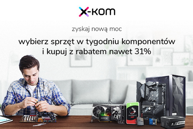 Promocja w sklepach x-kom - niższe ceny na procesory, pamięci RAM, obudowy, dyski SSD, zasilacze i płyty główne [nc1]