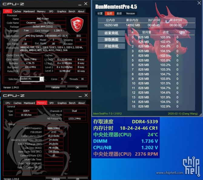 AMD Ryzen 7 5700G z dużym potencjałem do podkręcania pamięci DDR4 - nowy test wydajności potwierdza możliwości APU [4]