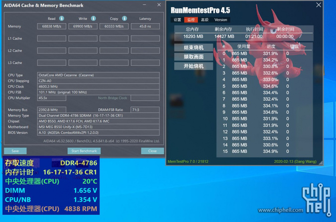 AMD Ryzen 7 5700G z dużym potencjałem do podkręcania pamięci DDR4 - nowy test wydajności potwierdza możliwości APU [6]