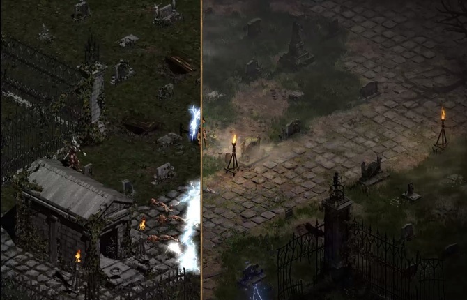 Porównanie grafiki Diablo 2 Resurrected vs Diablo 2. Zobacz różnice w oprawie wizualnej między remasterem i oryginałem  [1]