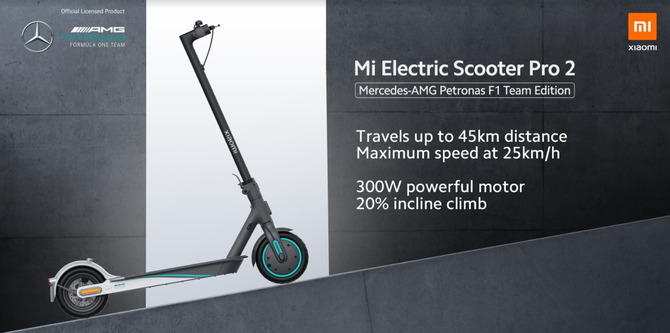 Xiaomi Mi Electric Scooter Pro 2 Mercedes-AMG Petronas F1 Team Edition już oficjalnie w Polsce. Hulajnoga w stylu wyścigowym [2]