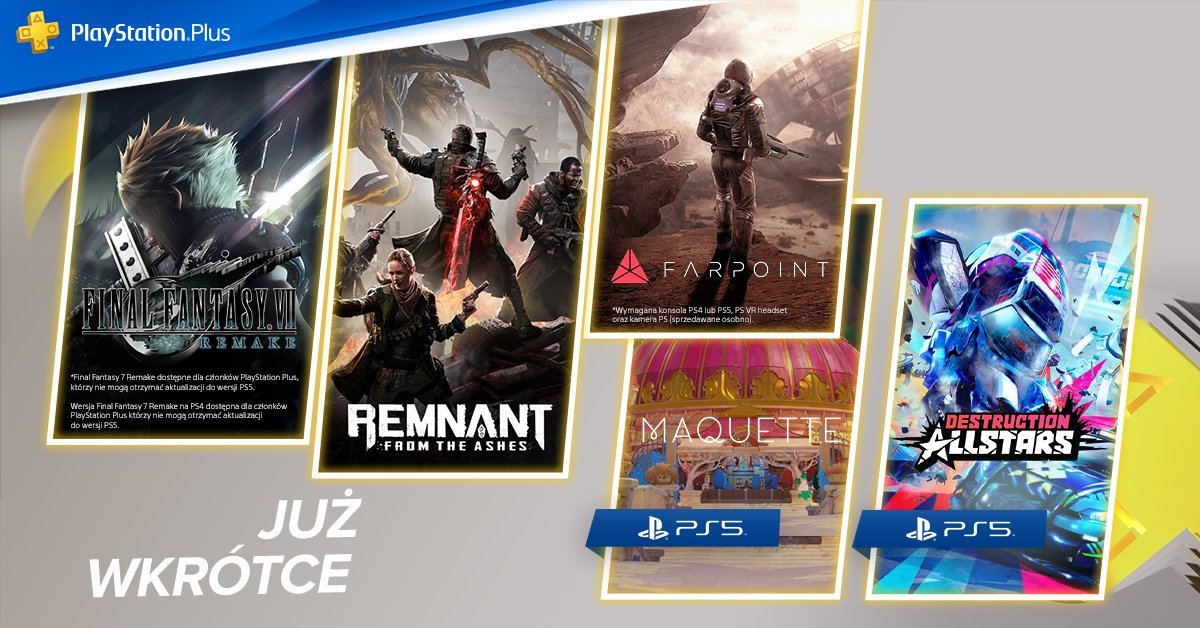 Final Fantasy VII Remake w marcowej ofercie PlayStation Plus ...