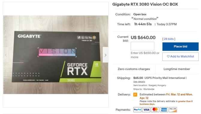 NVIDIA GeForce RTX 3000 - zamiast kart graficznych na portalach aukcyjnych można zakupić... zdjęcia. Uwaga na oszustów [3]