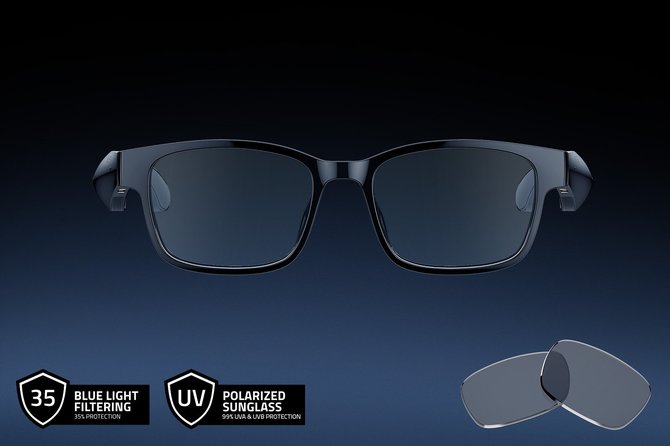 Razer Anzu - Nowe inteligentne okulary w kilku wersjach. Połączenie ochrony oczu i bezprzewodowego dźwięku [1]