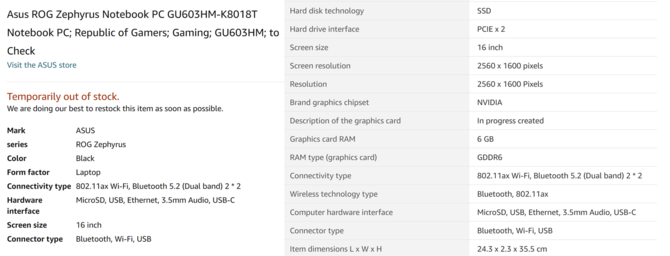ASUS ROG Zephyrus M16 oraz ROG Zephyrus S17 - pierwsze laptopy z Intel Tiger Lake-H oraz kartami NVIDIA GeForce RTX 3000 [3]