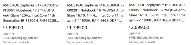 ASUS ROG Zephyrus M16 oraz ROG Zephyrus S17 - pierwsze laptopy z Intel Tiger Lake-H oraz kartami NVIDIA GeForce RTX 3000 [5]