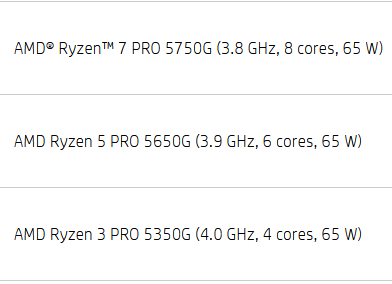 AMD Ryzen PRO 5000G - poznaliśmy specyfikację nadchodzących procesorów APU Cezanne dla klientów korporacyjnych [3]