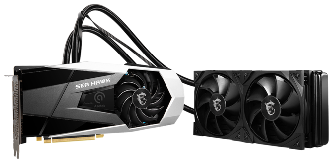 MSI GeForce RTX 3080 Sea Hawk X - debiut niereferencyjnej karty graficznej Ampere z chłodzeniem All-in-One [3]