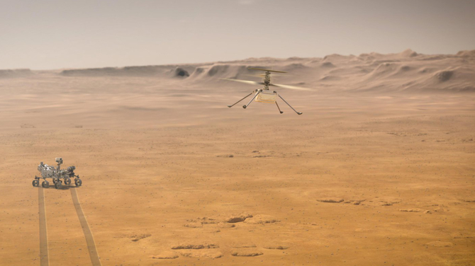 Ingenuity: Marsjański helikopter-dron odbył pierwszy lot na obcej planecie. To otwiera całkiem nowe możliwości [1]