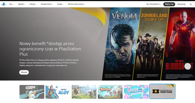 PlayStation Plus Video Pass wyciekło na polskiej stronie PlayStation. Sony może wzbogacić ofertę dla subskrybentów PS Plus o filmy [2]