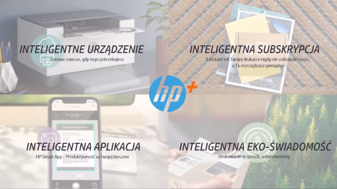 Premiera inteligentnego systemu drukowania HP+ i subskrypcji Instant Ink. Tańsze drukowanie i ciągły dostęp do tuszu [1]