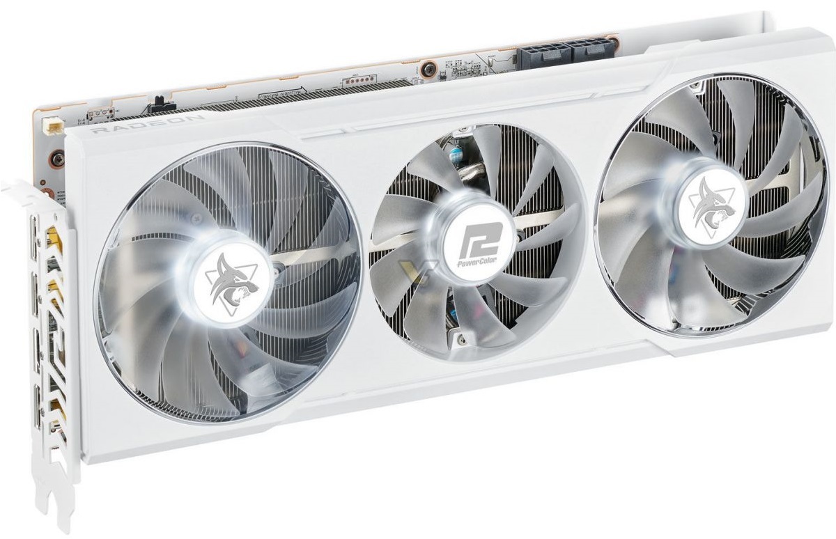 AMD RADEON rx 6700xt powercolor 動作確認済 白 PowerColor Radeon RX 6700 XT Hellhound Spectral White - nowa karta