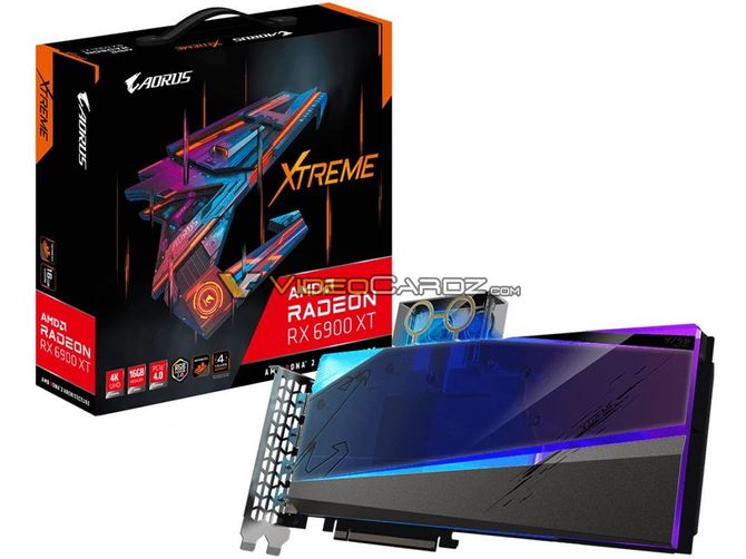 Gigabyte Radeon RX 6900 XT AORUS XTREME Waterforce WB - wyciekły rendery topowej karty graficznej RDNA2 [3]