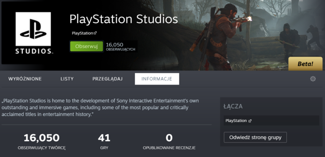 Na Steam pojawiła się strona PlayStation Studios. To może być początek większej współpracy Valve z konsolami Sony [3]