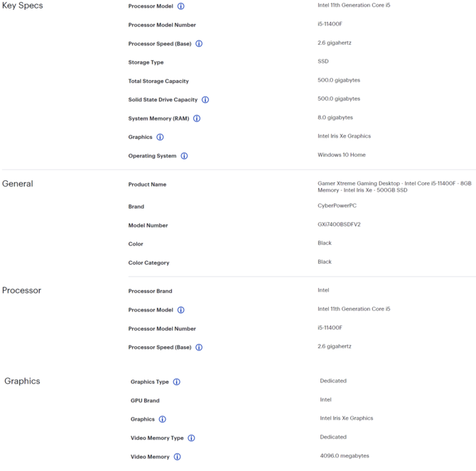 Karta graficzna Intel Iris Xe (DG1) debiutuje w gotowym zestawie komputerowym CyberPowerPC z procesorem Core i5-11400F [7]