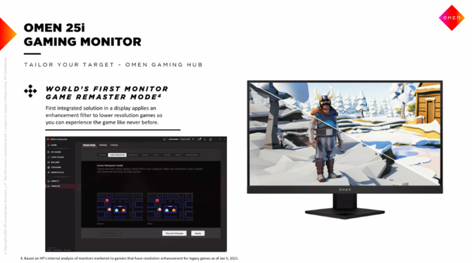 HP OMEN 25i - Nowy monitor IPS dla graczy. G-Sync, odświeżanie 165 Hz i filtr poprawiający grafikę starszych gier [5]