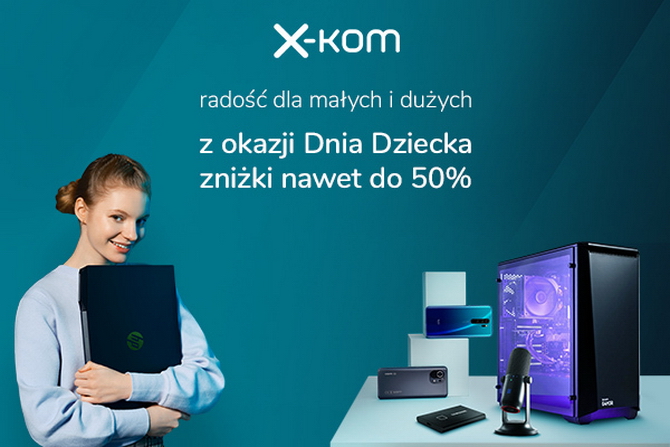 Jaki prezent na dzień dziecka i dzień matki? X-kom proponuje taniej sprzęt komputerowy, laptopy, smartfony, telewizory i peryferia [nc1]