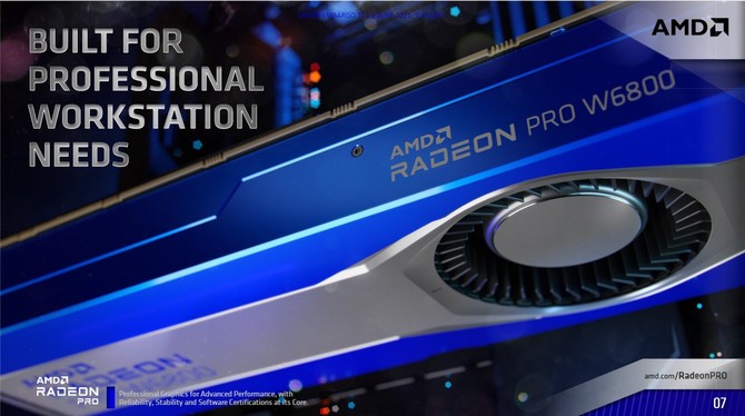 AMD Radeon Pro W6800, Radeon Pro W6600, Radeon Pro W6600M - nowe układy RDNA 2 z myślą o stacjach roboczych [3]