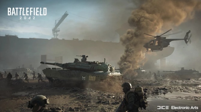 Battlefield 2042 na pierwszym oficjalnym trailerze. Mnóstwo futurystycznej akcji, ale... brak singleplayera [8]