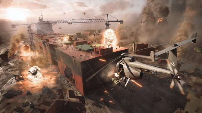 Battlefield 2042 na pierwszym gameplayu przedstawiającym wojnę przyszłości nawet ze 128 graczami i burzą piaskową w tle [4]