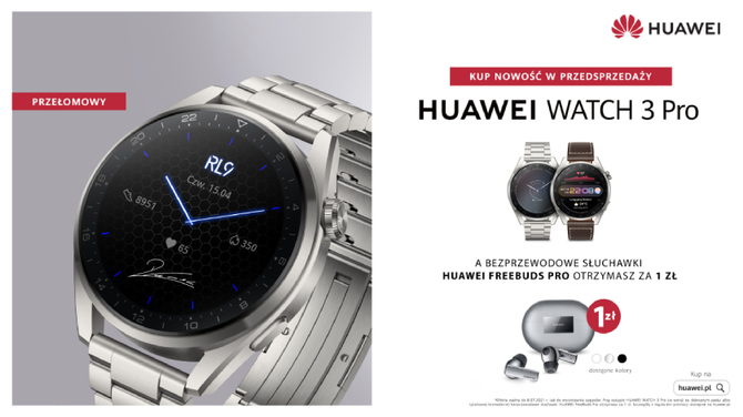 Smartwatch Huawei Watch 3, słuchawki FreeBuds 4 i odświeżone laptopy MateBook już w Polsce. Są ceny oraz konkurs [3]