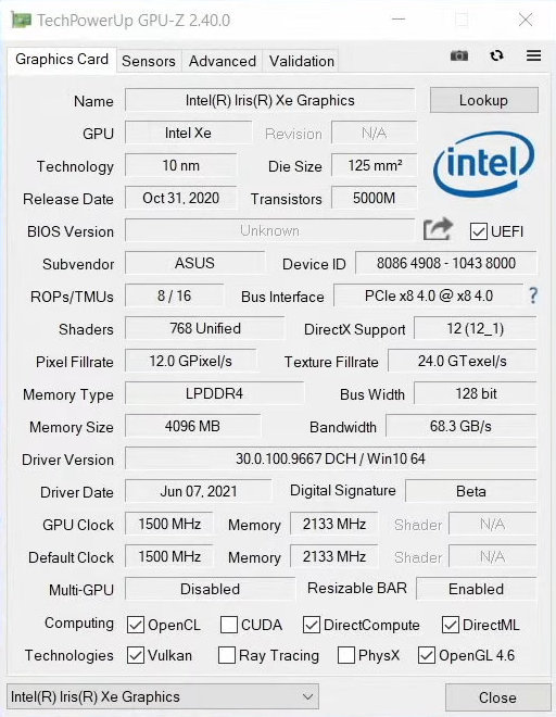 ASUS Iris Xe DG1 - pojawiła się pierwsza recenzja desktopowej karty graficznej Intel Xe-LP. Jaką wydajność oferuje? [2]