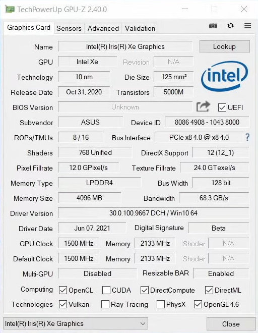 ASUS Iris Xe DG1 - pojawiła się pierwsza recenzja desktopowej karty graficznej Intel Xe-LP. Jaką wydajność oferuje? [2]