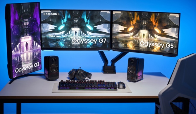 Samsung Odyssey G7, Odyssey G5 oraz Odyssey G3 2021 - specyfikacja nowych wersji monitorów dla graczy [1]