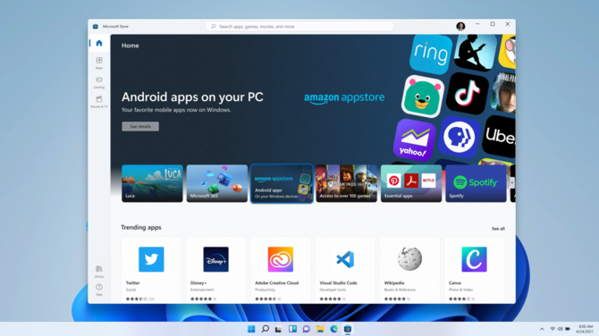 Windows 11 uruchomi aplikacje z Androida. Wyjaśniamy udział WSA, Intel Bridge i Amazon Appstore [2]