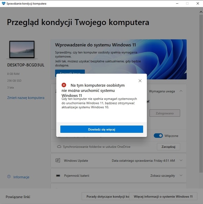 Windows 11 z oficjalnymi wymaganiami sprzętowymi. Bez karty graficznej zgodnej z DirectX 12 i WDDM 2.0 się nie obędzie [5]