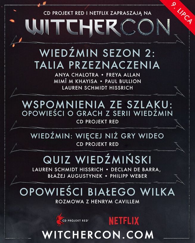 CD Projekt RED oraz Netflix ogłosili datę oraz harmonogram WitcherConu. Czego możemy się spodziewać? [2]