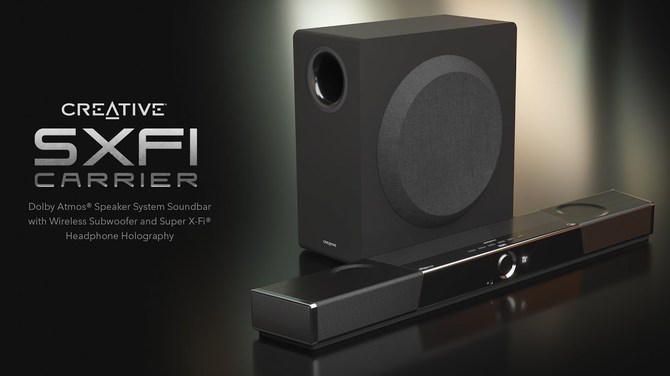 Creative SXFI Carrier – nowy system audio z bezprzewodowym subwooferem i soundbarem z Dolby Atmos [1]