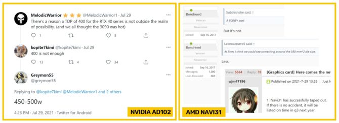 NVIDIA Ada Lovelace i AMD RDNA 3 - flagowe układy graficzne AD102 i NAVI 31 z ogromnym apetytem na energię [2]