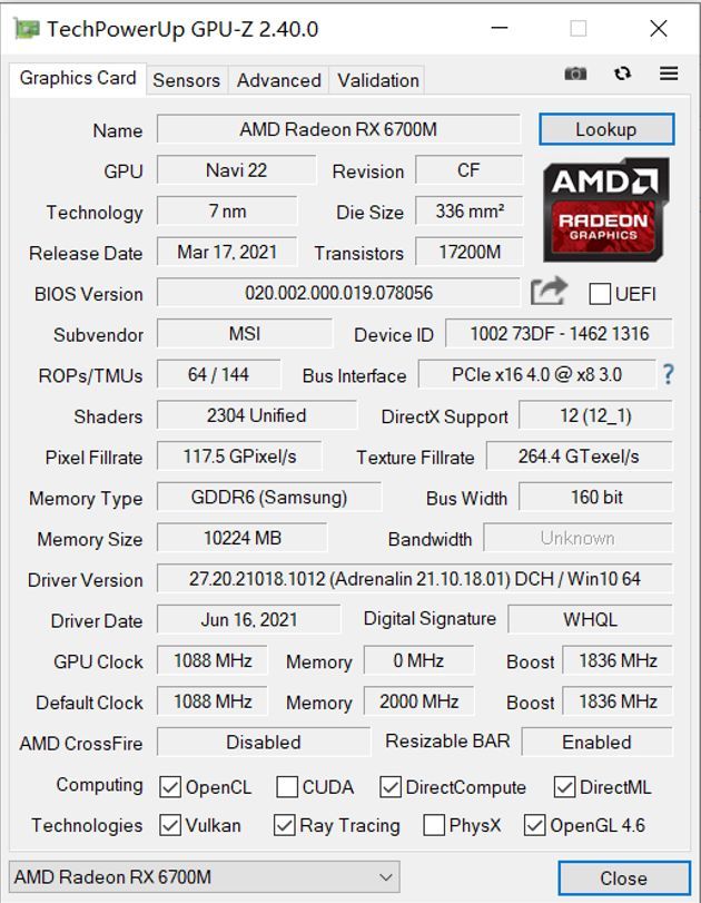 AMD Radeon RX 6700M vs NVIDIA GeForce RTX 3070 Laptop GPU - pierwsze testy wydajności mobilnego układu RDNA 2 [3]