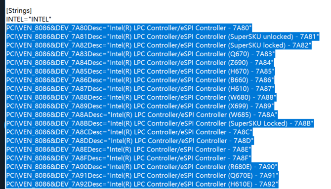 Intel Alder Lake - poznaliśmy pełną listę chipsetów z serii 600. W drodze są już m.in. Z690, B660, H610, a nawet X699 [2]