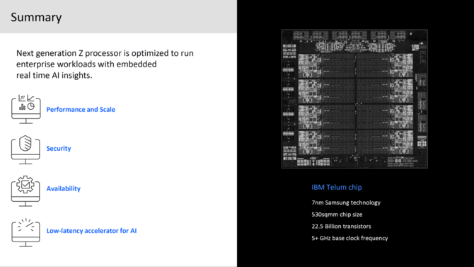 IBM prezentuje swój procesor Telum z rdzeniami Z nowej generacji oraz 7 nm litografią Samsunga m.in. do obliczeń AI [12]