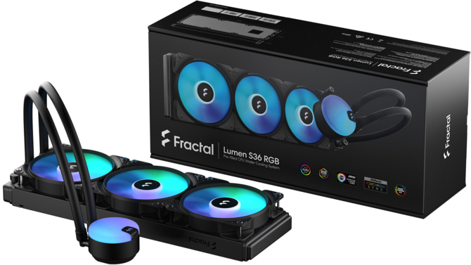 Fractal Design Lumen - Nowa rodzina chłodzeń procesora typu All in One w trzech różnych rozmiarach i z gustownym ARGB LED  [1]