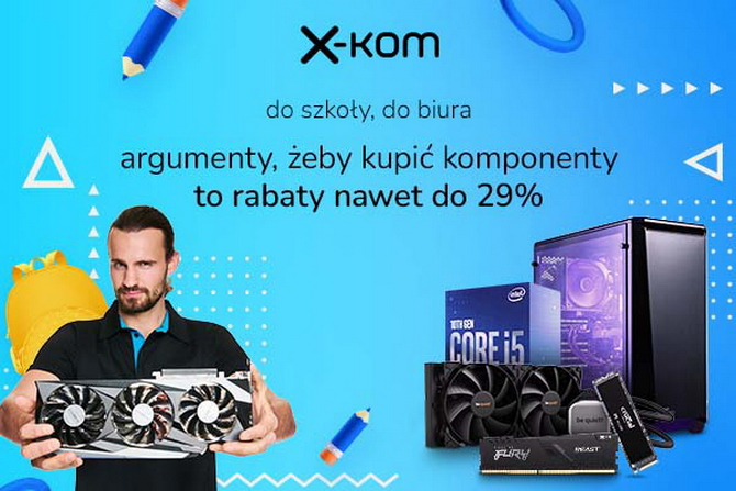 W sklepach x-kom rusza promocja na hulajnogi i monitory. Tańsze także procesory, płyty główne, pamięć RAM, dyski SSD i obudowy [nc1]