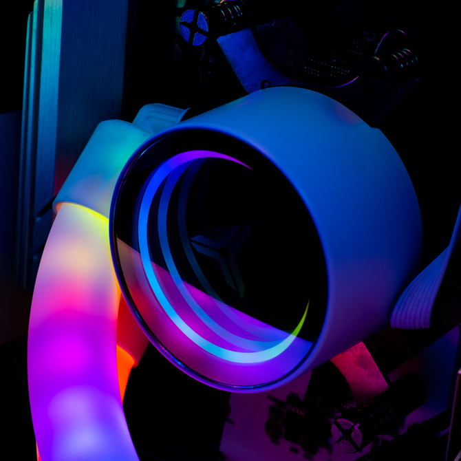 JONSBO Shadow ARGB LED PLUS - Chłodzenia procesora typu All in One z rozbudowanym, kolorowym podświetleniem LED w wężach  [3]
