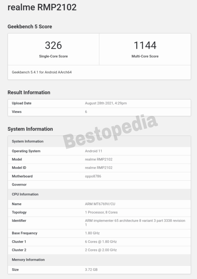 Tablet realme Pad z chipem MediaTek Helio G80. Wynik Geekbench zdradza specyfikację techniczną urządzenia [3]