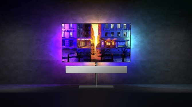 Philips OLED+936 oraz Philips OLED+986 - prezentacja telewizorów 4K z Dolby Vision, HDMI 2.1 oraz podświetleniem Ambilight [1]