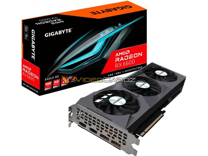 Gigabyte Radeon RX 6600 EAGLE z 8 GB pamięci GDDR6 na pierwszych grafikach. Co wiemy o kolejnym układzie Navi? [1]