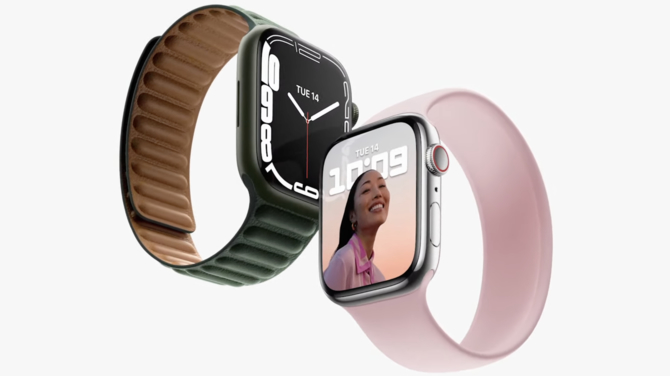 Apple Watch Series 7: Większy ekran, mniejsze ramki, pełna klawiatura qwerty i wtórne wzornictwo [1]