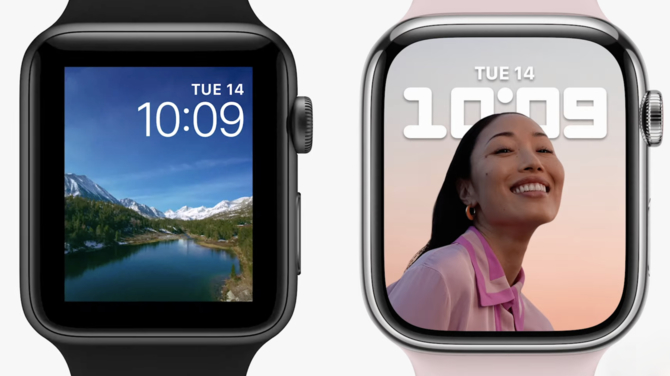 Apple Watch Series 7: Większy ekran, mniejsze ramki, pełna klawiatura qwerty i wtórne wzornictwo [3]