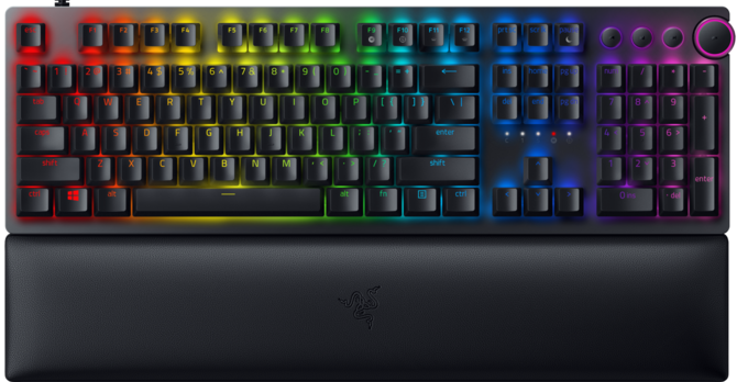 Razer Huntsman V2 – klawiatura z optycznymi przełącznikami, klawiszami Doubleshot PBT i podpórką pod nadgarstki [2]