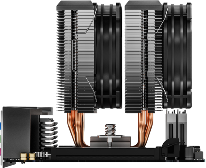 Jonsbo CR-2200 - Niskie, dwuwieżowe chłodzenie procesora z wentylatorami 92-milimetrowymi  [3]