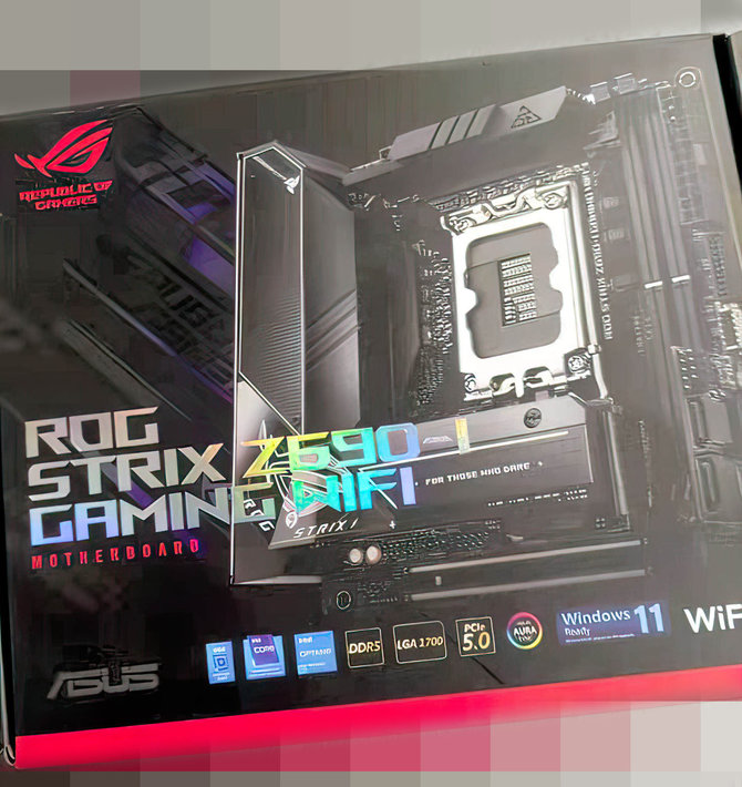 ASUS ROG STRIX Z690-I GAMING WiFi - miniaturowa płyta główna dla procesorów Intel Alder Lake na pierwszych zdjęciach [1]