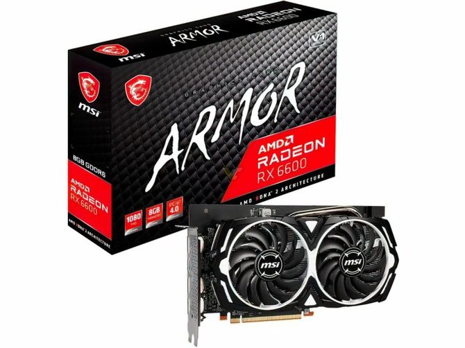 MSI Radeon RX 6600 ARMOR – Plăci grafice din seria bugetară taiwaneză cu răcire centrală