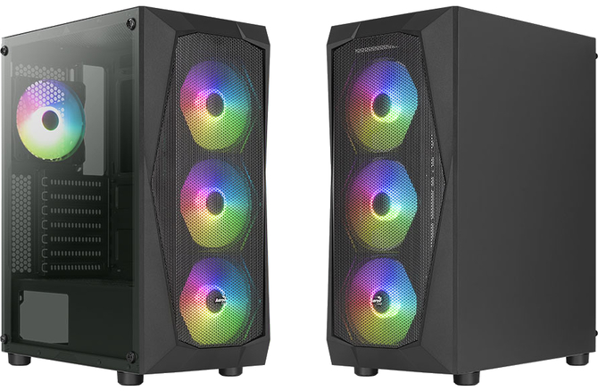 Aerocool Falcon ARGB - Budżetowa obudowa z czterema wentylatorami ARGB LED oraz oknem w dwóch wersjach [3]